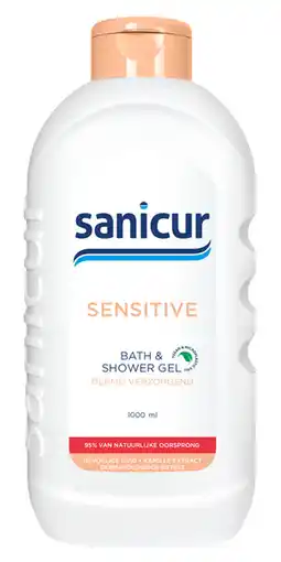 De Online Drogist Sanicur sensitive bath & showergel aanbieding
