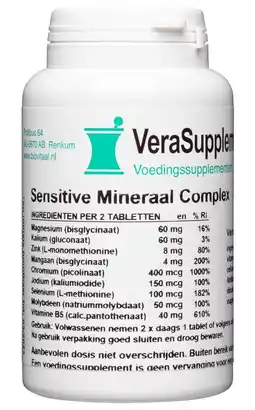 De Online Drogist Verasupplements sensitive mineraal complex tabletten aanbieding