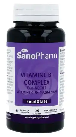 De Online Drogist Sanopharm vitamine b complex + vitamine c en magnesium tabletten aanbieding