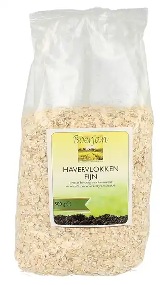 De Online Drogist Boerjan havervlokken fijn 500gr aanbieding