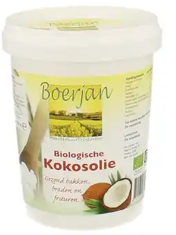De Online Drogist Boerjan biologische kokosolie 500ml aanbieding