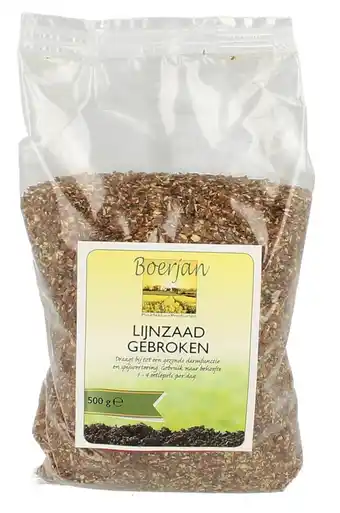 De Online Drogist Boerjan lijnzaad gebroken 500gr aanbieding