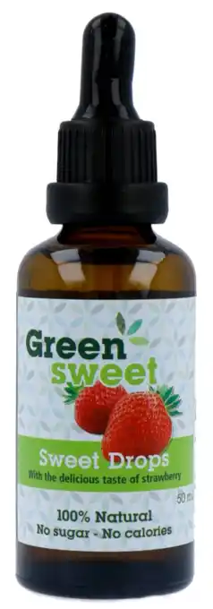De Online Drogist Greensweet stevia sweet drops aardbei aanbieding