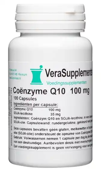 De Online Drogist Verasupplements coënzyme q10 100 mg capsules aanbieding