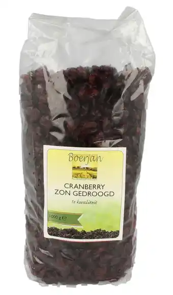 De Online Drogist Boerjan cranberries 1000gr aanbieding