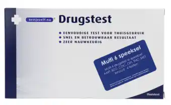 De Online Drogist Testjezelf.nu drugstest speeksel multi 6 4st aanbieding