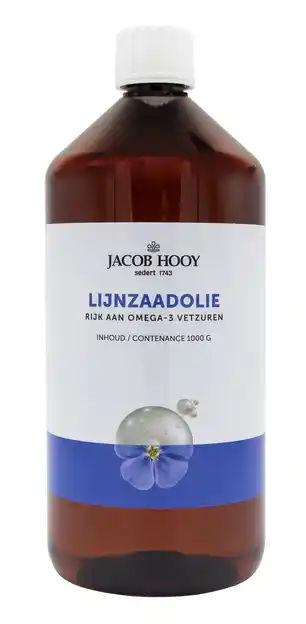 De Online Drogist Hooy lijnzaadolie koudgeperst 1lt aanbieding