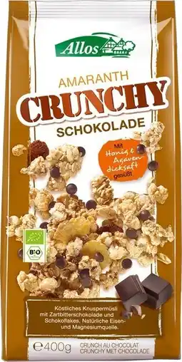 De Online Drogist Allos amaranth crunchy chocolade aanbieding