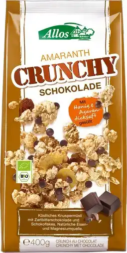 De Online Drogist Allos amaranth crunchy chocolade aanbieding