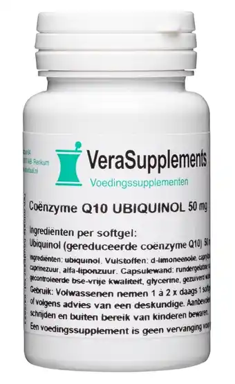 De Online Drogist Verasupplements coënzyme q10 50mg capsules aanbieding