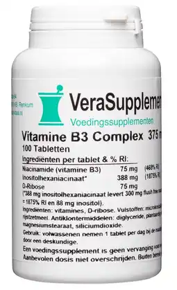 De Online Drogist Verasupplements vitamine b3 complex 375 mg tabletten aanbieding