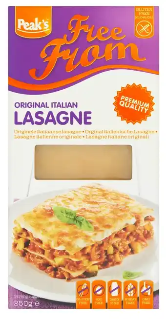 De Online Drogist Peaks free from italiaanse lasagne aanbieding