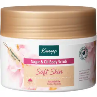 De Online Drogist Kneipp soft skin sugar & oil body scrub amandelolie aanbieding