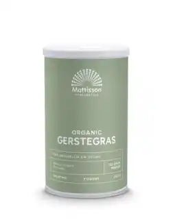 De Online Drogist Mattisson healthstyle biologische gerstegras poeder aanbieding