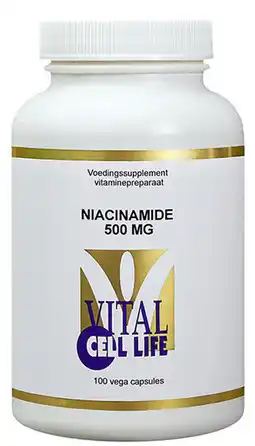 De Online Drogist Vital cell life niacinamide 500mg capsules aanbieding