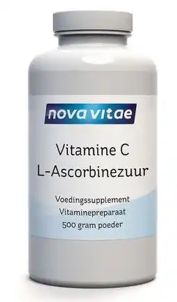 De Online Drogist Nova vitae vitamine c ascorbinezuur 500gr aanbieding