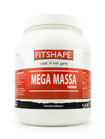 De Online Drogist Fitshape mega massa 16000 vanille aanbieding