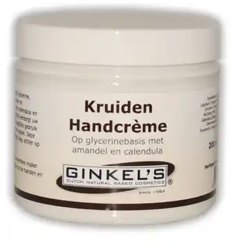 De Online Drogist Ginkel&aposs handcreme kruiden aanbieding