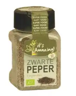 De Online Drogist Its amazing zwarte peper fijn gemalen 37gr aanbieding