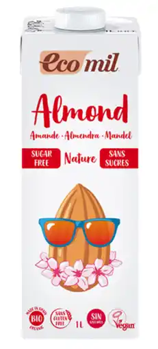 De Online Drogist Ecomil amandeldrank naturel bio 1000ml aanbieding