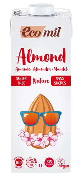De Online Drogist Ecomil amandeldrank naturel bio 1000ml aanbieding