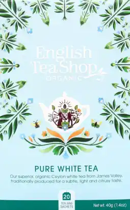 De Online Drogist English tea shop witte thee biologisch 20st aanbieding