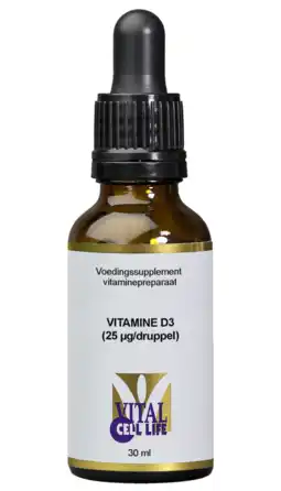 De Online Drogist Vital cell vitamine d3 25 mcg druppels aanbieding