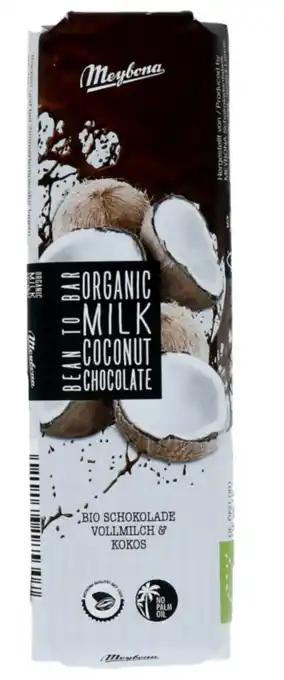 De Online Drogist Meybona organic milk coconut chocolate bar aanbieding