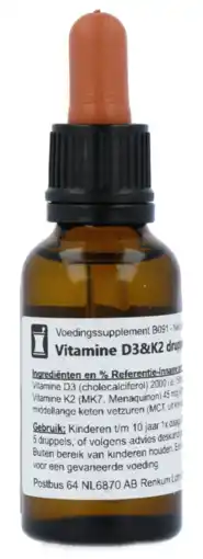 De Online Drogist Verasupplements vitamine d3 & k2 druppels aanbieding