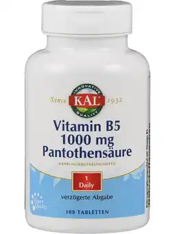 De Online Drogist Kal vitamine b5 1000mg pantotheenzuur tabletten aanbieding