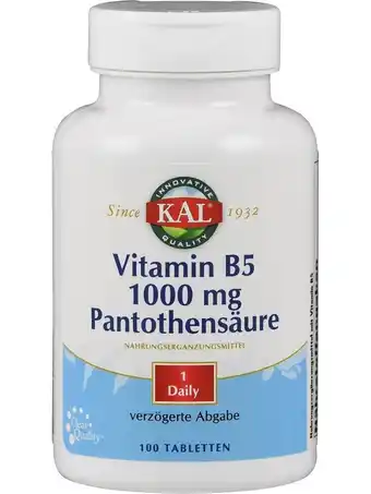 De Online Drogist Kal vitamine b5 1000mg pantotheenzuur tabletten aanbieding