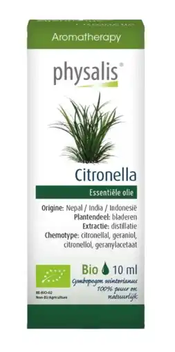 De Online Drogist Physalis citronella olie bio aanbieding
