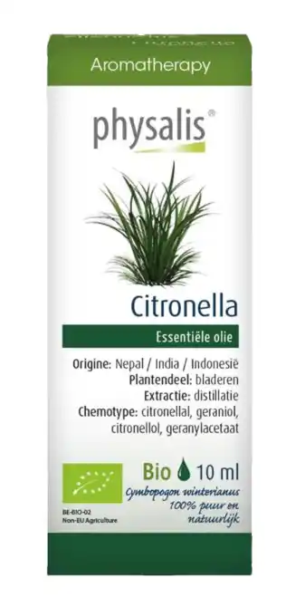 De Online Drogist Physalis citronella olie bio aanbieding