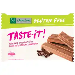 De Online Drogist Damhert taste-it krokante chocoladereep aanbieding