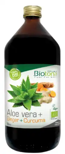 De Online Drogist Biotona aloe vera + ginger + curcuma sap bio aanbieding