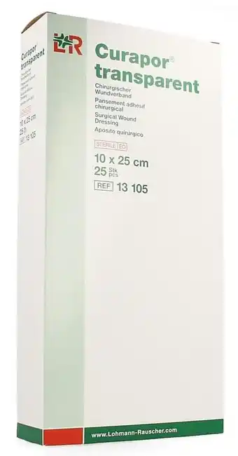 De Online Drogist Lohmann & rauscher curapor transparant wondverband 10x25 cm aanbieding