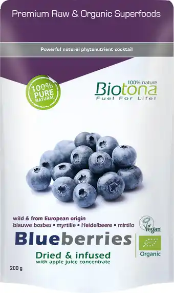 De Online Drogist Biotona blueberry dried infusion bio aanbieding
