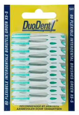 De Online Drogist Duodent flexibele interdentale borstels groen xs-s aanbieding