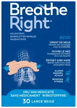De Online Drogist Breathe right neusstrips normale huid - large aanbieding