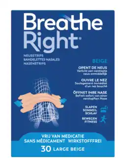 De Online Drogist Breathe right neusstrips normale huid - large aanbieding
