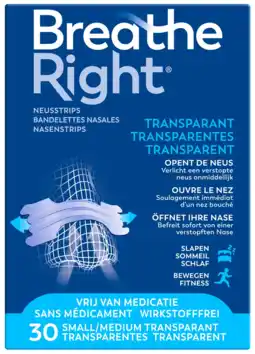 De Online Drogist Breathe right neusstrips sensitive - small/medium aanbieding