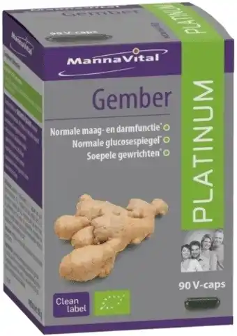 De Online Drogist Mannavital gember platinum capsules aanbieding