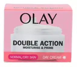De Online Drogist Olay double action dagcrème & primer aanbieding