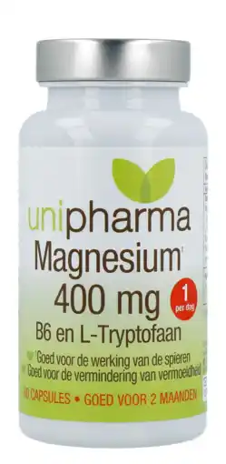 De Online Drogist Unipharma magnesium 400 mg capsules aanbieding