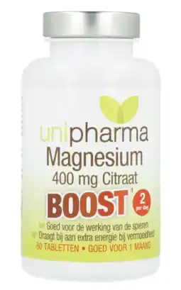 De Online Drogist Unipharma magnesium 400 mg boost tabletten aanbieding