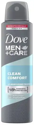 De Online Drogist Dove men+ care clean comfort deospray aanbieding