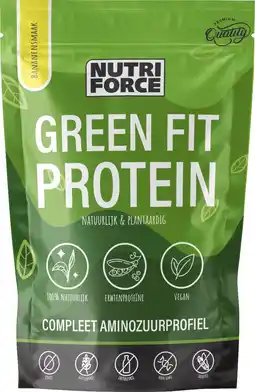De Online Drogist Nutriforce green fit protein banaan aanbieding