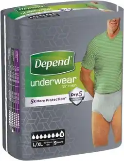 De Online Drogist Depend underwear man super l/xl aanbieding