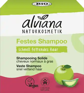 De Online Drogist Alviana vet haar shampoo bar aanbieding