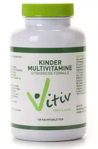 De Online Drogist Vitiv kinder multivitamine kauwtabletten aanbieding